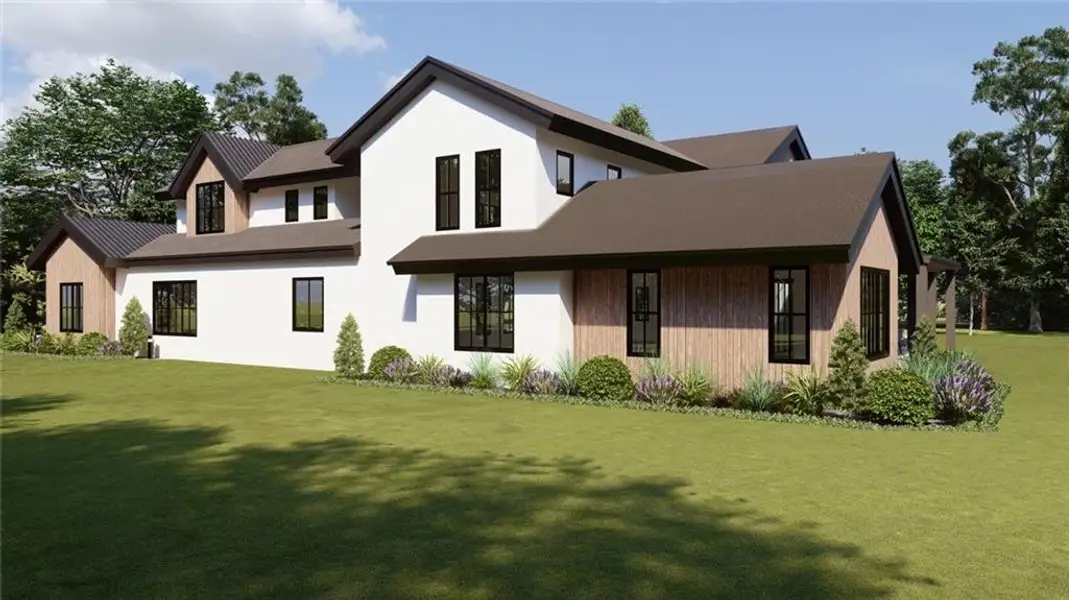 Front exterior of a new home in , Gainesville, GA, highlighting curb appeal (Image 2).