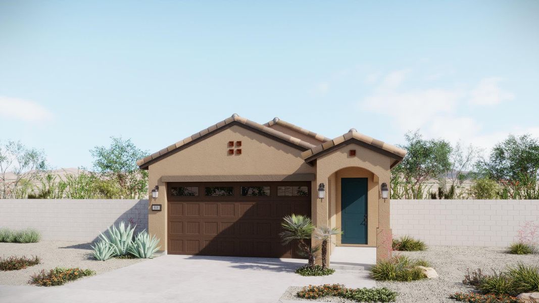 Spanish Elevation – Mariposa | Mira Vista at Victory in Buckeye, AZ by Landsea Homes