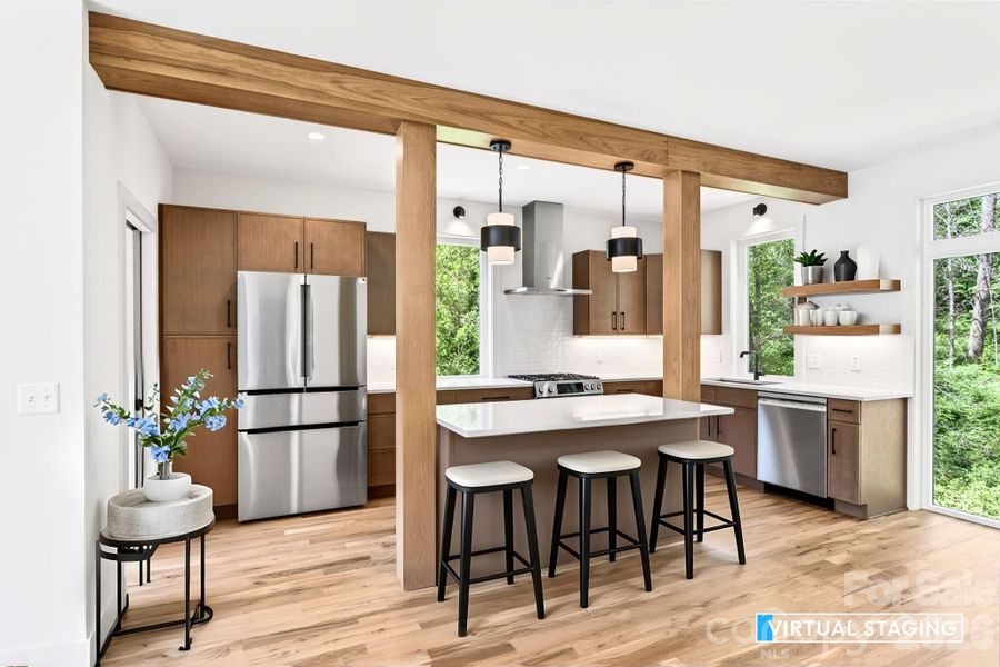 Virtually Staged Kitchen