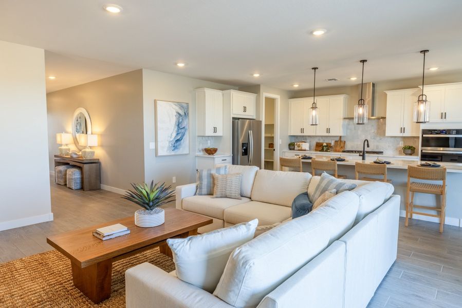 Furnished interior view inside a new home in White Tank Foothills Signature Series, Waddell (Image 9). Furnished interior view inside a new home in White Tank Foothills Signature Series, Waddell (Image 9).