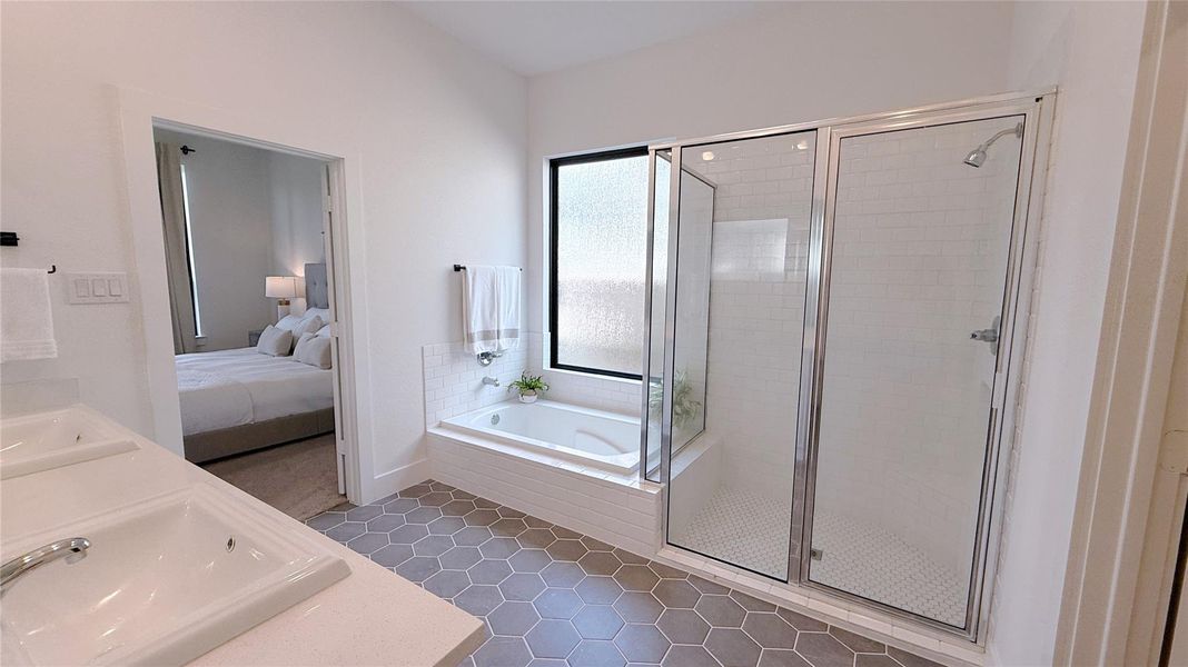 Furnished interior view inside a new home in , Fulshear (Image 38).