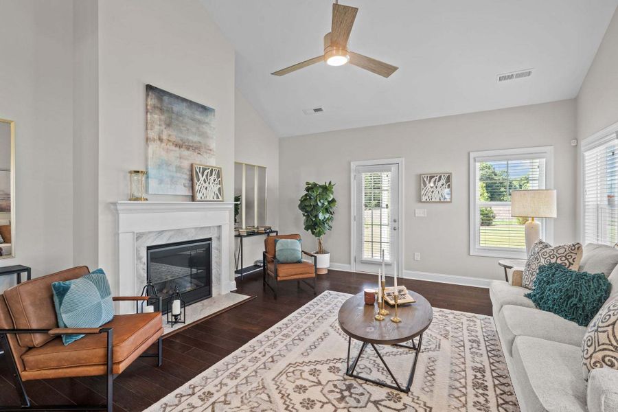 Representative furnished interior of a home built from the Rivermist by Caviness & Cates Communities in Maggie Way, Wendell (Image 183).