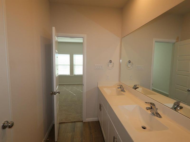 Furnished interior view inside a new home in The Preserve, Justin (Image 11).