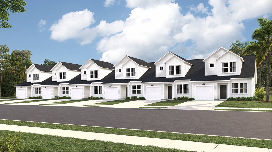 Front exterior of a new home in Champions Park, Little River, SC, highlighting curb appeal (Image 1). Front exterior of a new home in Champions Park, Little River, SC, highlighting curb appeal (Image 1).