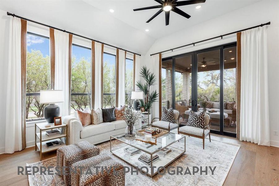 Furnished interior view inside a new home in Pecan Square, Northlake (Image 9).
