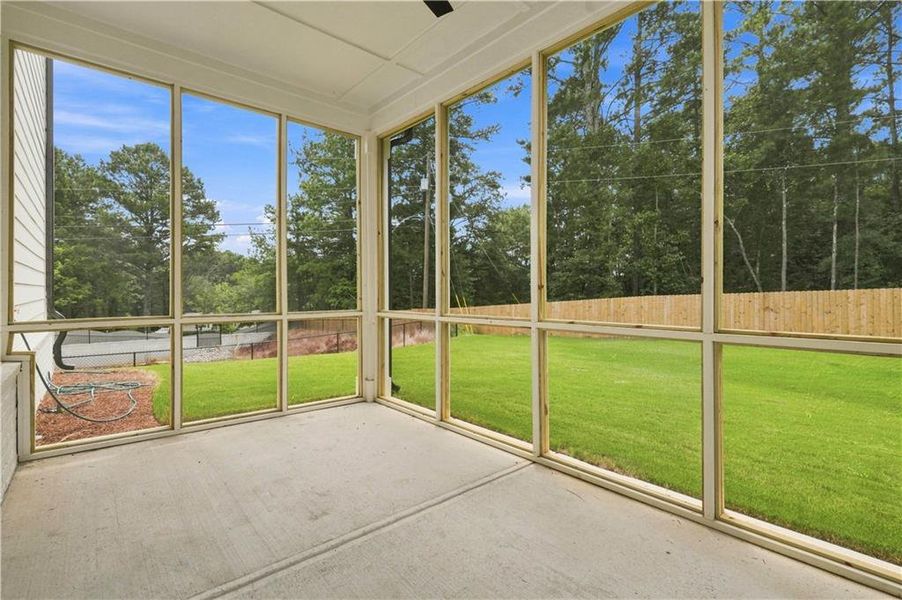 Exterior details and patio area of a home in The Stables at Ewing Chapel, Dacula (Image 3).