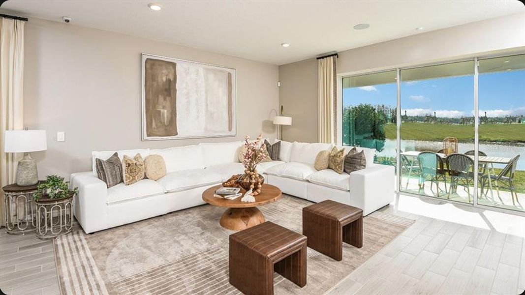 Furnished interior view inside a new home in Westview, Kissimmee (Image 10).