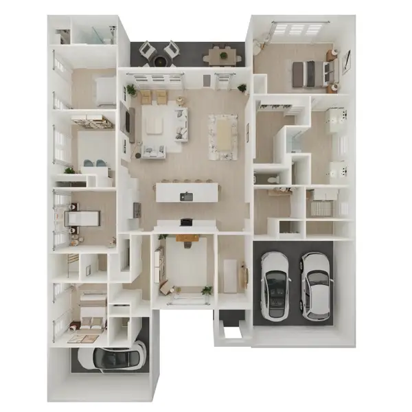 2D floor plan layout for the Austin by K. Hovnanian® Homes in Magnolia Trails, Needville, TX (Image 4). 2D floor plan layout for the Austin by K. Hovnanian® Homes in Magnolia Trails, Needville, TX (Image 4).