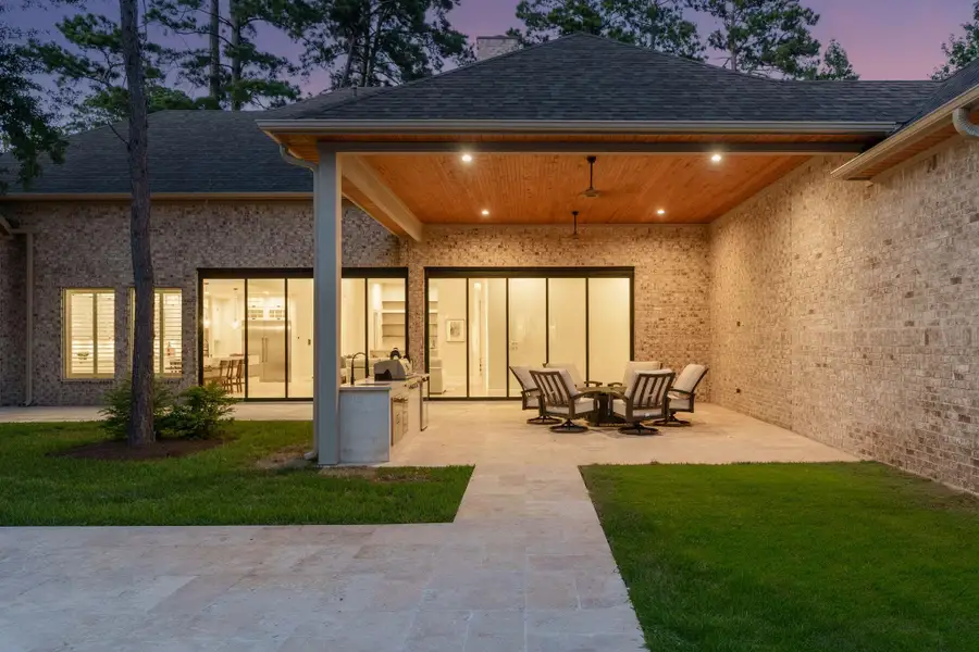 Exterior details and patio area of a home in , Tomball (Image 26).