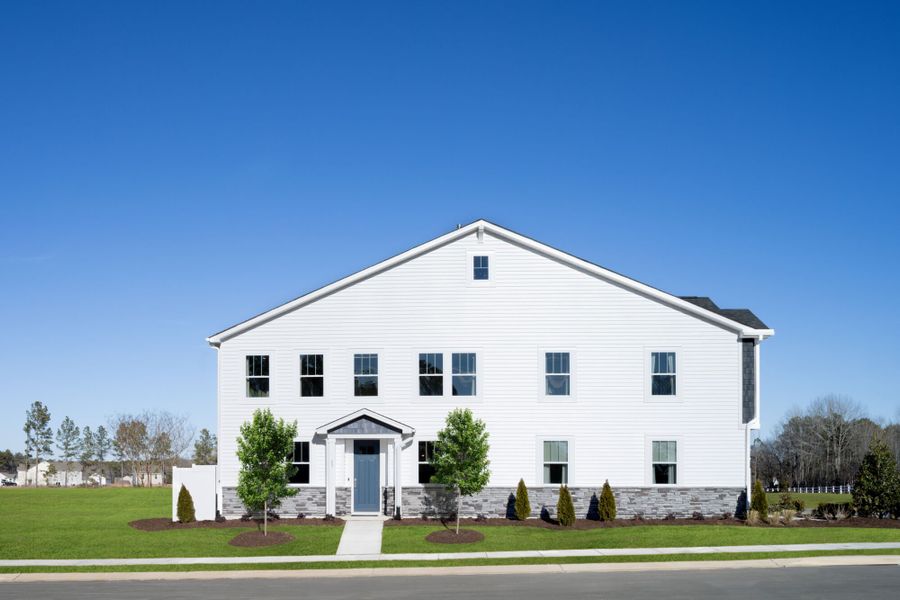 Representative exterior photo of a completed home built from the Vienna by Mattamy Homes in Ashmore Townes, Raleigh, NC (Image 11). Representative exterior photo of a completed home built from the Vienna by Mattamy Homes in Ashmore Townes, Raleigh, NC (Image 11).