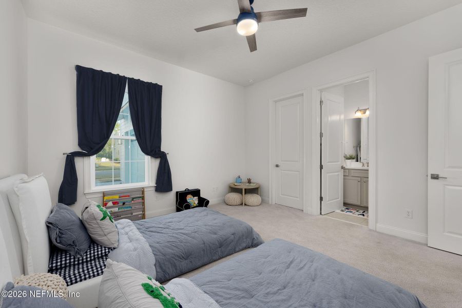 Furnished interior view inside a new home in Nocatee, Ponte Vedra (Image 46). Furnished interior view inside a new home in Nocatee, Ponte Vedra (Image 46).