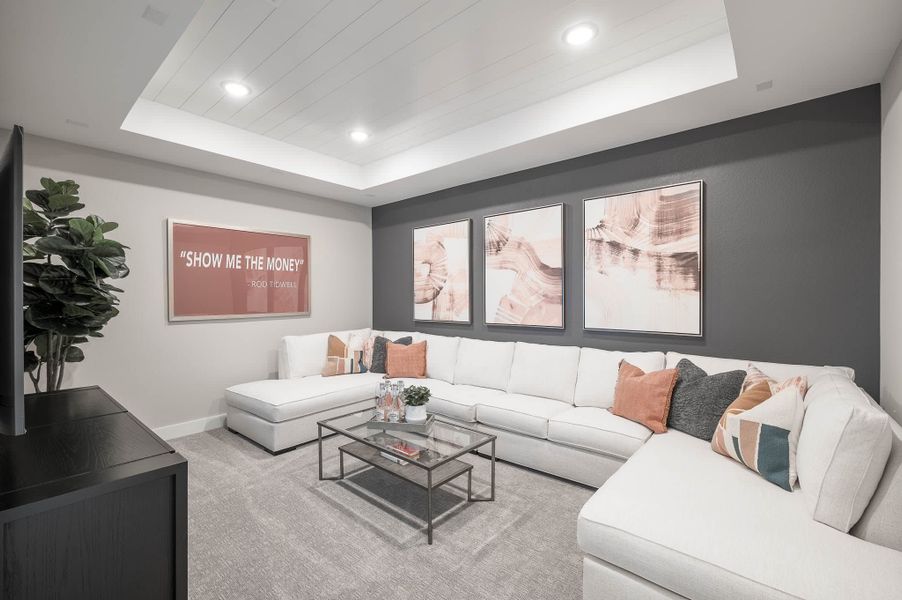 Representative furnished interior of a home built from the Casoria by Tri Pointe Homes in The Estates at James Lane, Fulshear (Image 30).