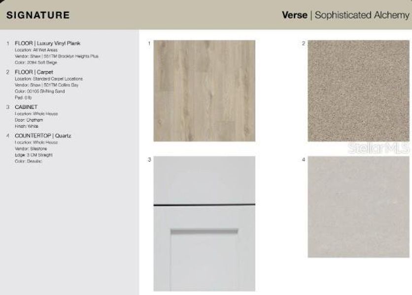 Sample of building materials used in homes in Coasterra Community Group Page, Palmetto (Image 15).