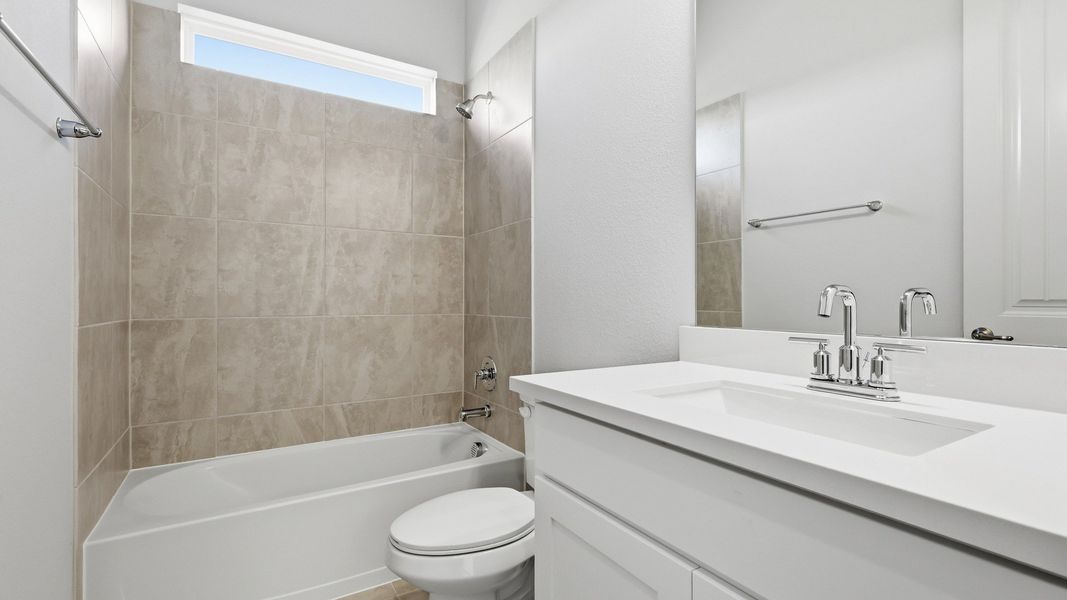 Representative furnished interior of a home built from the Tulane by DRB Homes in Green Meadows Classic, Celina (Image 9).