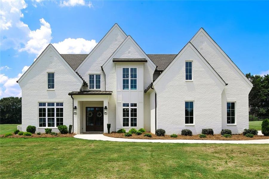 Front exterior of a new home in , Bishop, GA, highlighting curb appeal (Image 2). Front exterior of a new home in , Bishop, GA, highlighting curb appeal (Image 2).
