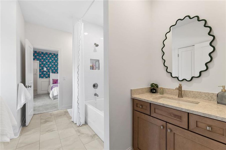 Furnished interior view inside a new home in Ashbury Commons, Powder Springs (Image 10). Furnished interior view inside a new home in Ashbury Commons, Powder Springs (Image 10).