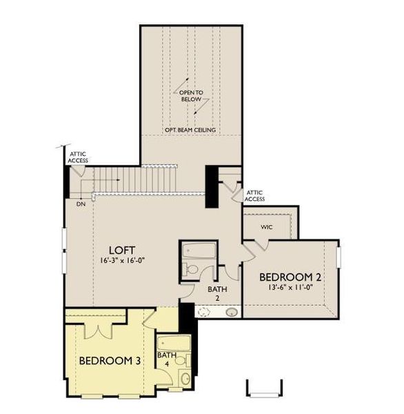 2D floor plan layout of this home in Austin Point, Richmond, TX (Image 3).