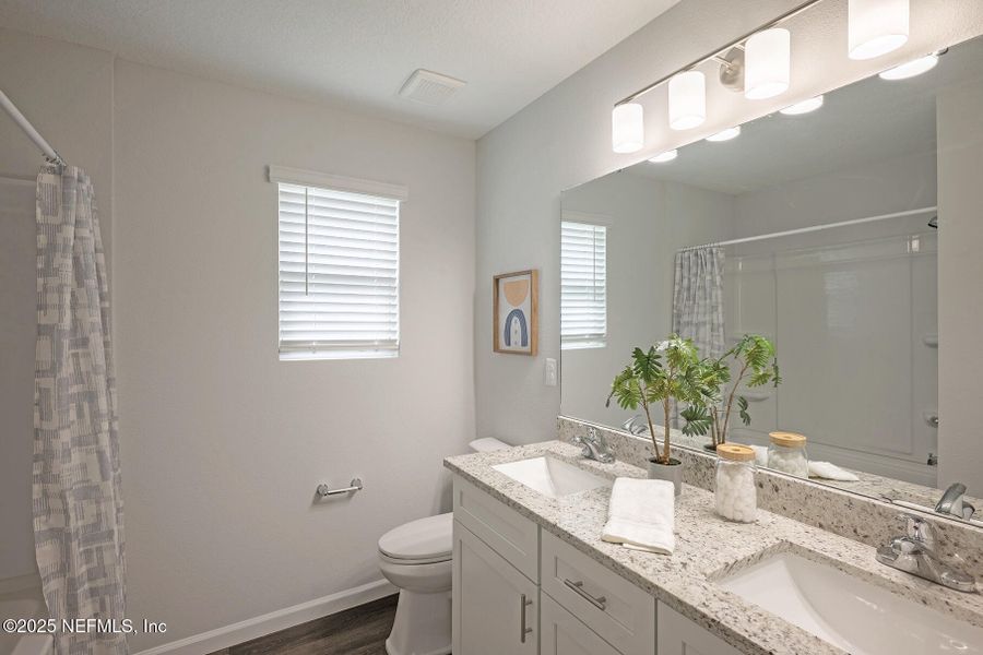 Furnished interior view inside a new home in , Jacksonville (Image 44). Furnished interior view inside a new home in , Jacksonville (Image 44).