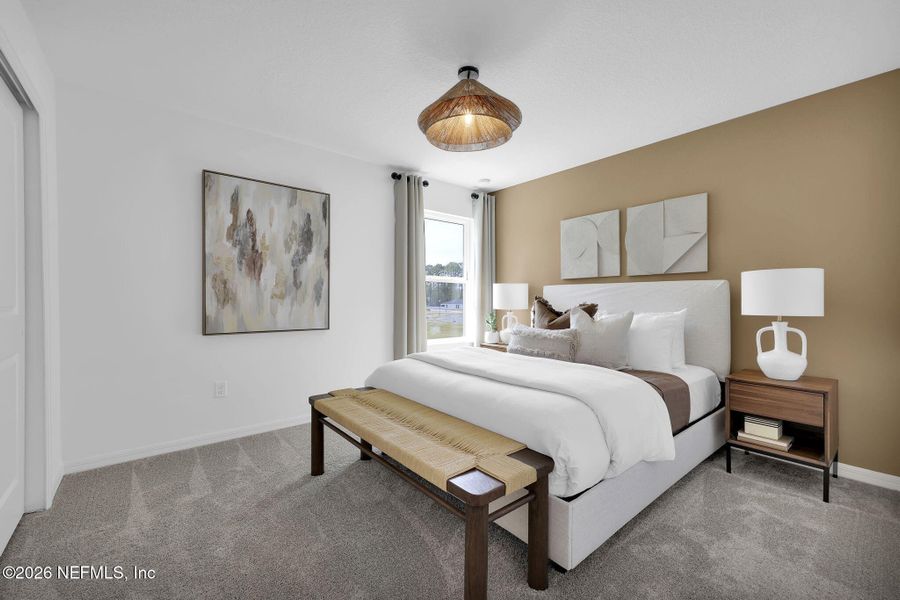 Furnished interior view inside a new home in Wingate Landing, Jacksonville (Image 15).