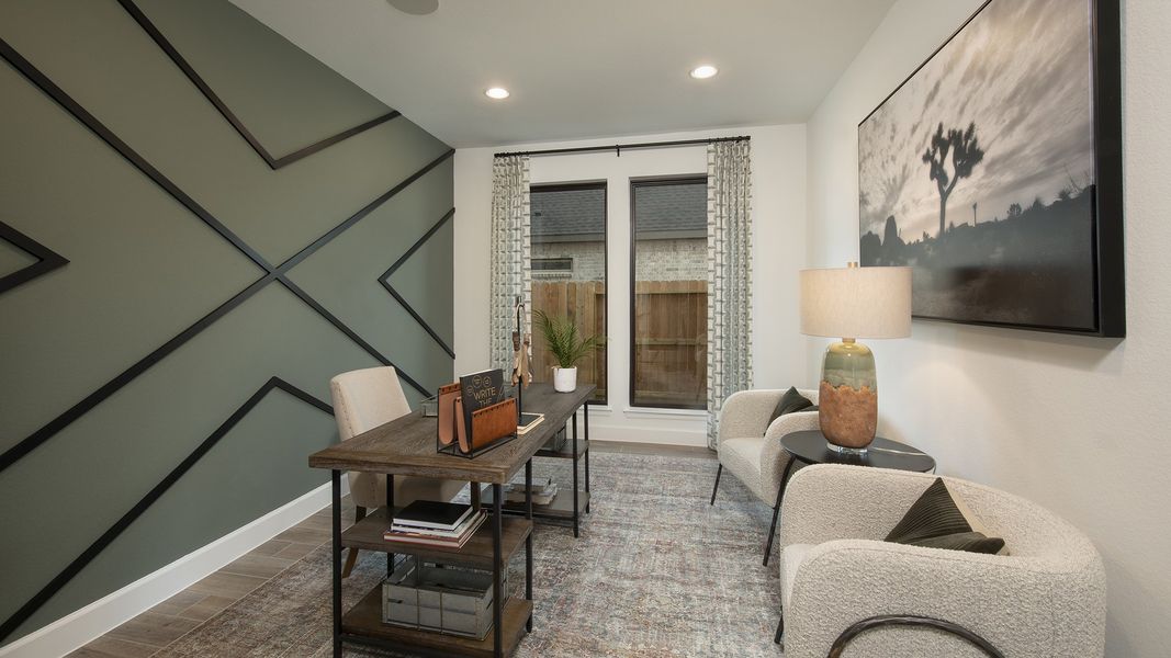 Furnished interior view inside a new home in Cross Creek West 55', Fulshear (Image 3). Furnished interior view inside a new home in Cross Creek West 55', Fulshear (Image 3).