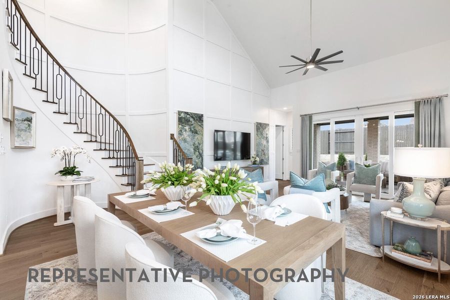 Furnished interior view inside a new home in Prominence, San Antonio (Image 22).