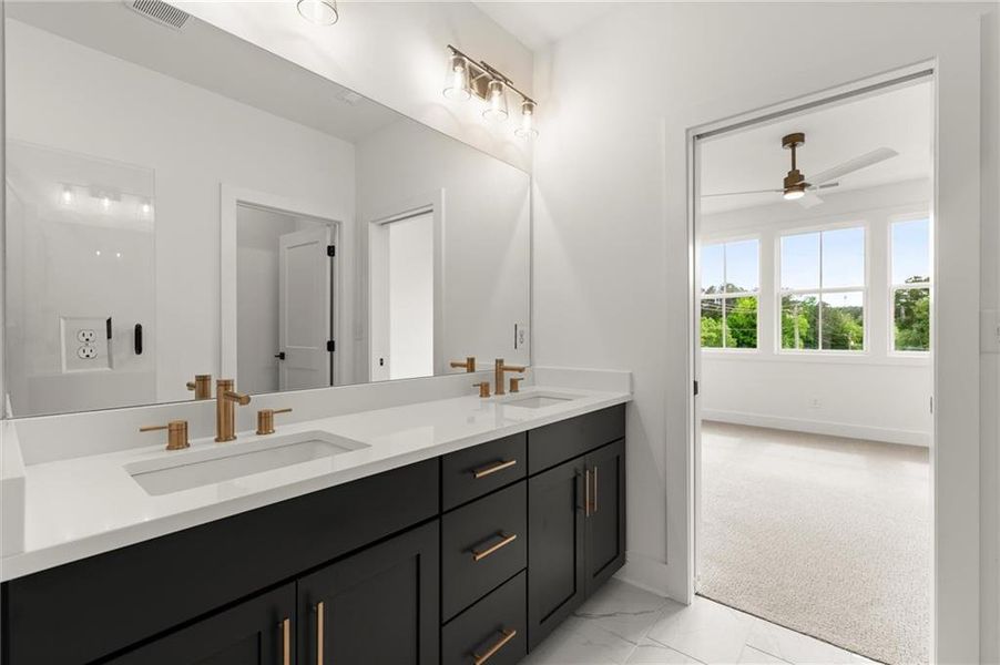 Furnished interior view inside a new home in , Alpharetta (Image 13).