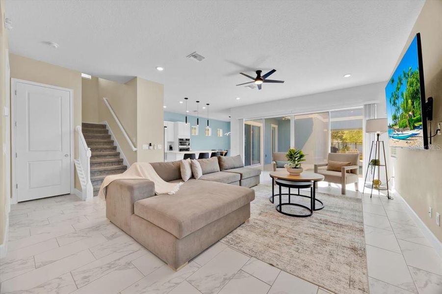 Furnished interior view inside a new home in , Reunion (Image 27).