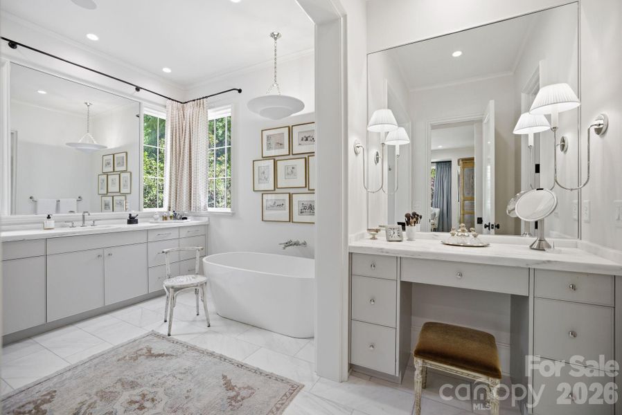 Furnished interior view inside a new home in , Charlotte (Image 39).