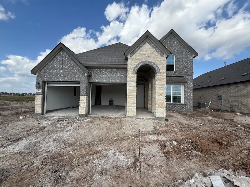 In-progress construction of a new home in Brookewater, Rosenberg, TX (Image 3).