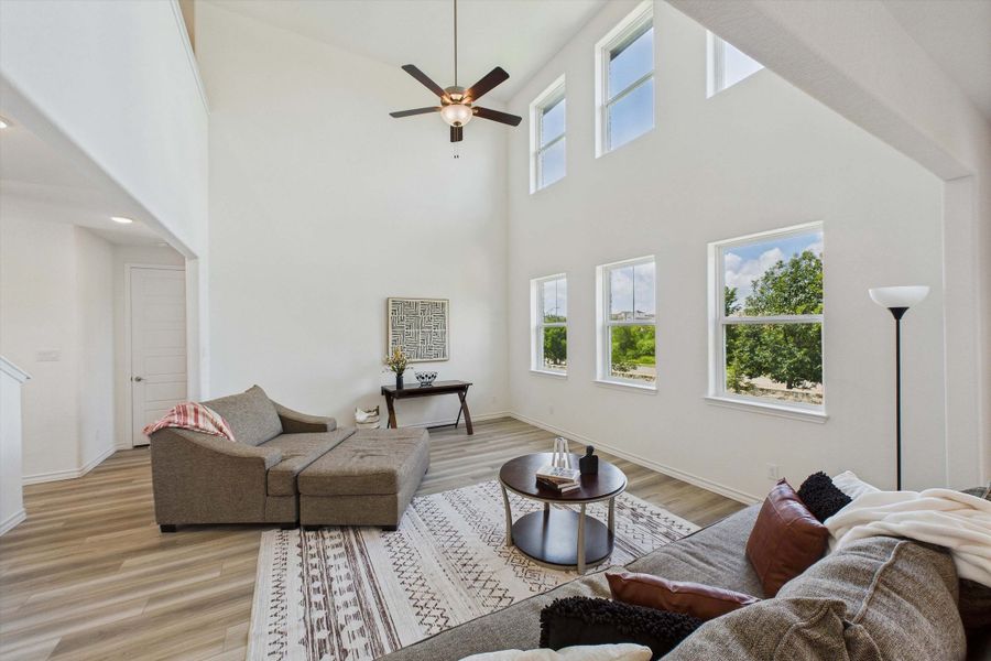 Representative furnished interior of a home built from the The Danbury I by Davidson Homes LLC in The Reserve at Potranco Oaks, Castroville (Image 27).