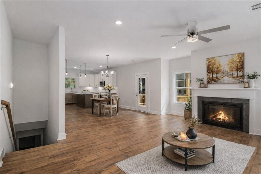Furnished interior view inside a new home in , Carrollton (Image 8).