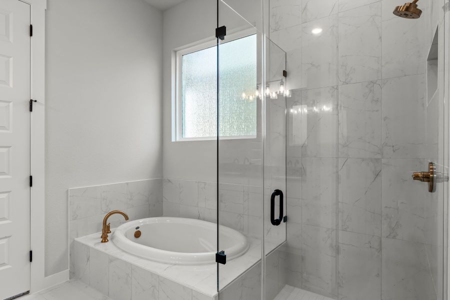 Furnished interior view inside a new home in Lariat, Liberty Hill (Image 14).