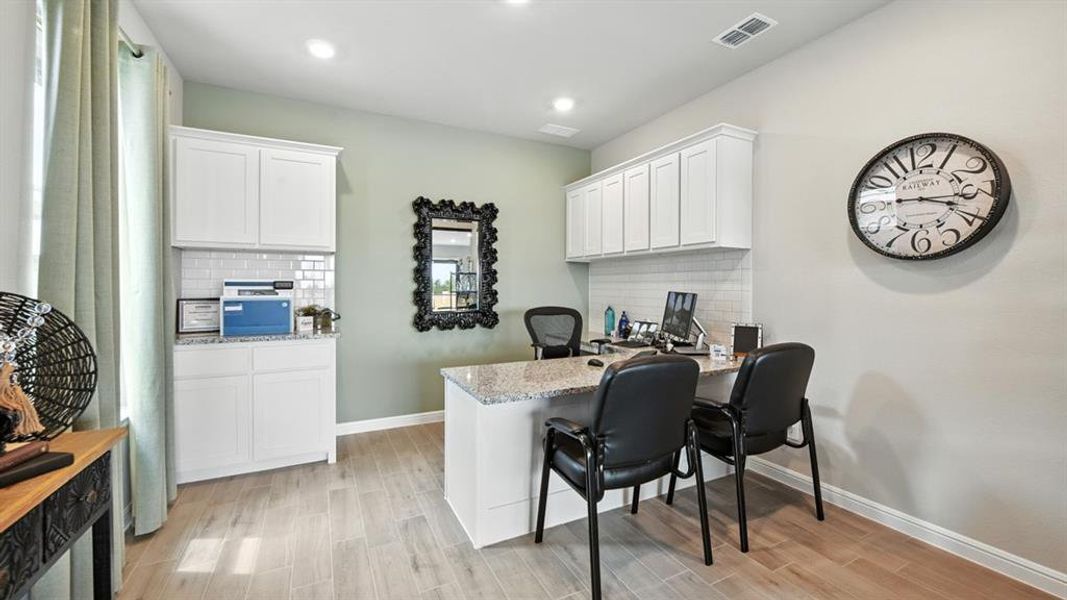 Furnished interior view inside a new home in Monarch at the Meadows, Denton (Image 30). Furnished interior view inside a new home in Monarch at the Meadows, Denton (Image 30).