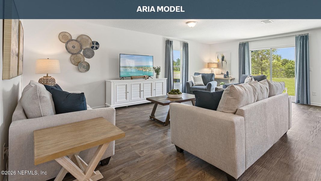 Furnished interior view inside a new home in Copes Landing, Jacksonville (Image 11).