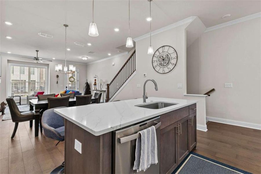 Furnished interior view inside a new home in , Peachtree Corners (Image 14). Furnished interior view inside a new home in , Peachtree Corners (Image 14).