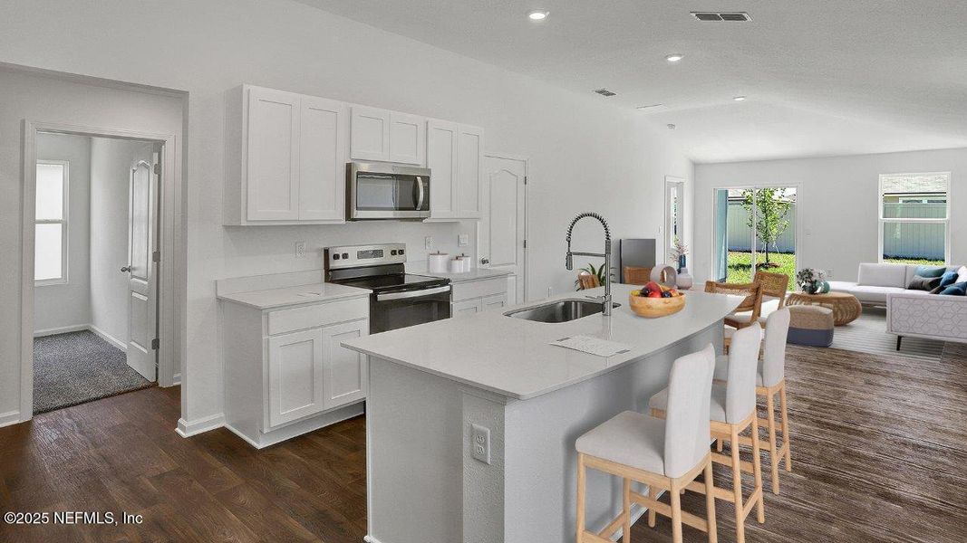 Furnished interior view inside a new home in Grand Reserve, Bunnell (Image 8).