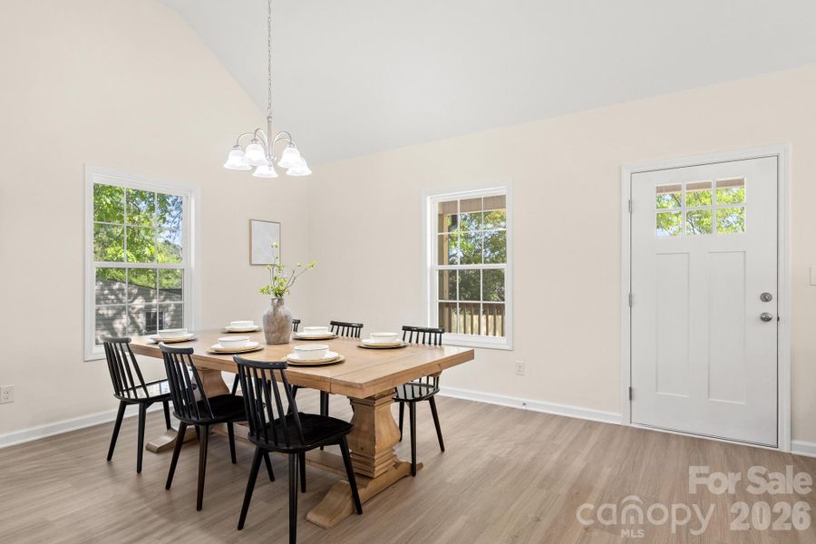 Furnished interior view inside a new home in , York (Image 6).