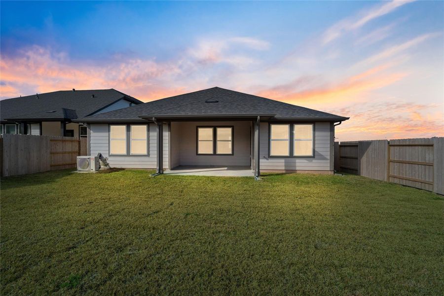 Enjoy the outdoors! This spacious green space backyard provides the ultimate foundation to create your own private outdoor oasis. Enjoy the outdoors! This spacious green space backyard provides the ultimate foundation to create your own private outdoor oasis.