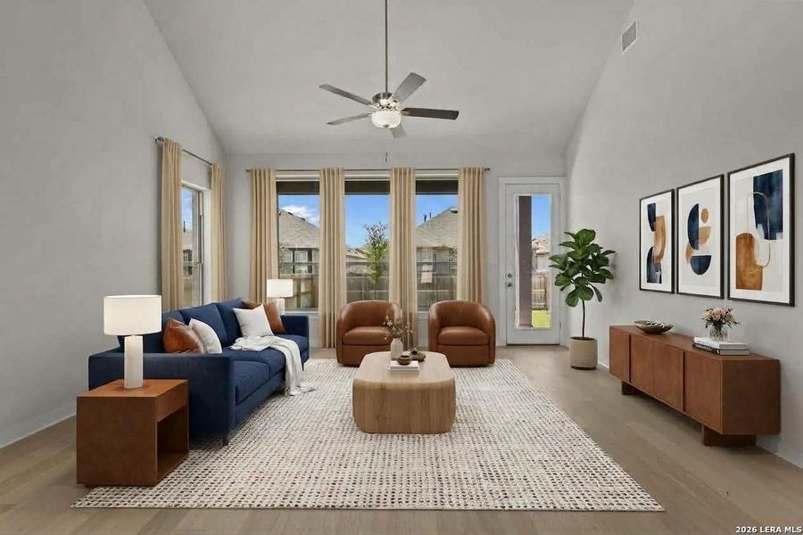 Furnished interior view inside a new home in Davis Ranch, San Antonio (Image 12).