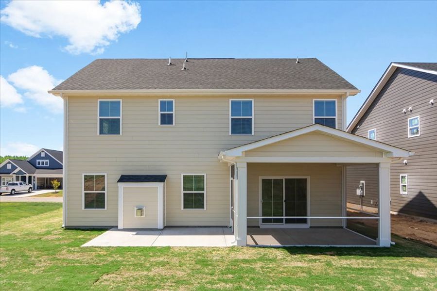 Exterior details and patio area of a home in Emory Park, Five Forks (Image 2).