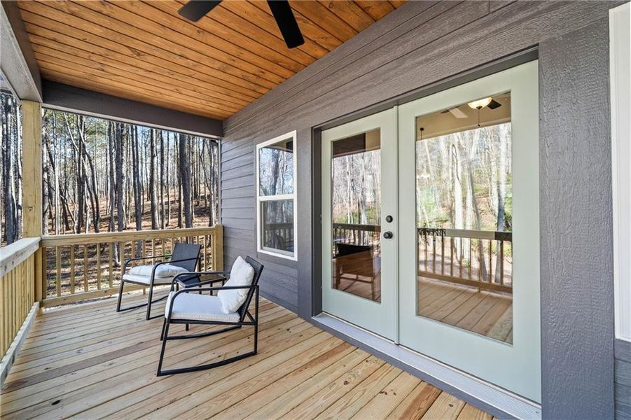 Exterior details and patio area of a home in , Talking Rock (Image 25).
