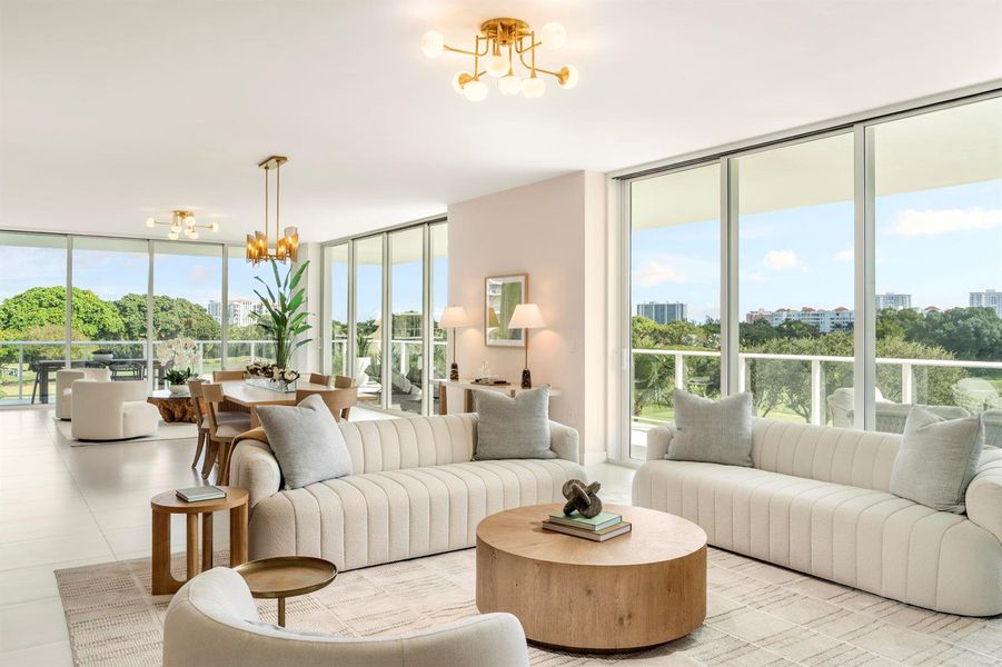 Living and Dining and Great Room for Ent