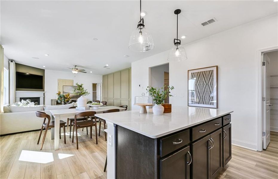 Furnished interior view inside a new home in Haverhill Estates, Dacula (Image 22).