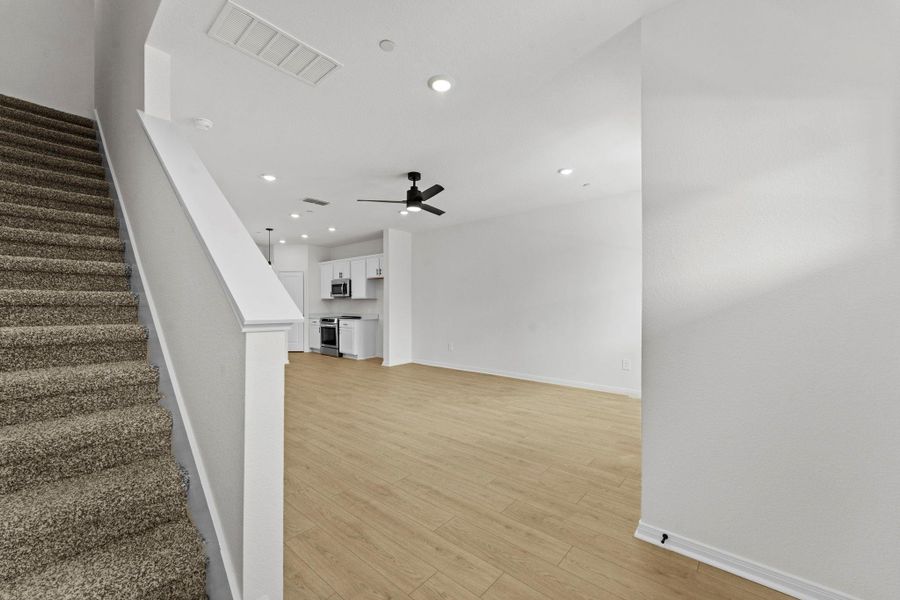 Spacious, unfurnished interior of a new home in Avery Centre, Round Rock (Image 21). Spacious, unfurnished interior of a new home in Avery Centre, Round Rock (Image 21).