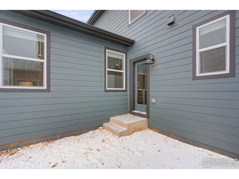 Exterior details and patio area of a home in Lake Bluff, Greeley (Image 4).