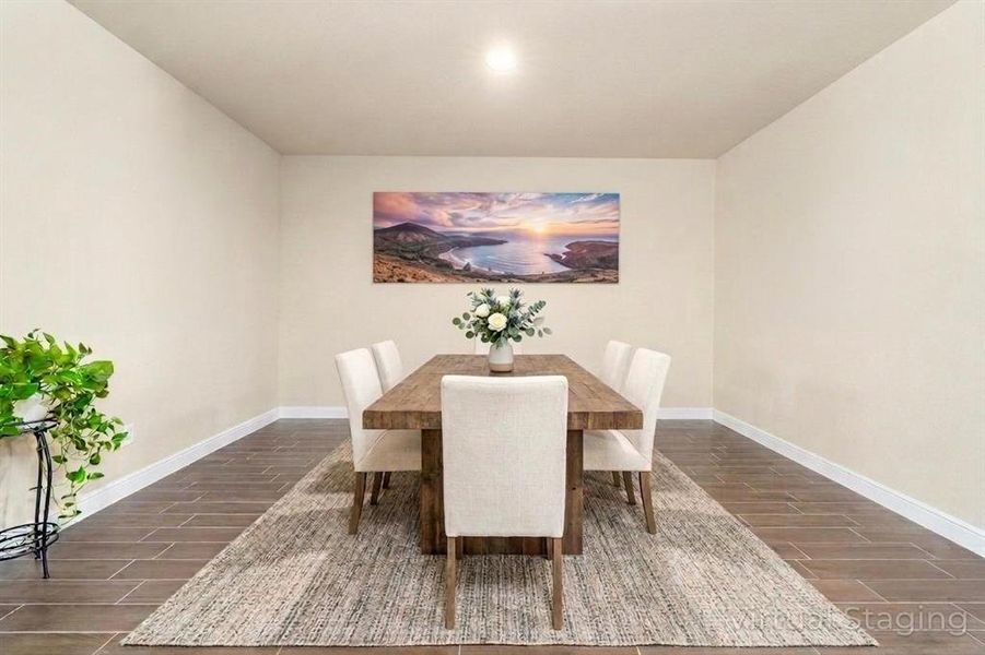 Furnished interior view inside a new home in , Cleburne (Image 7).