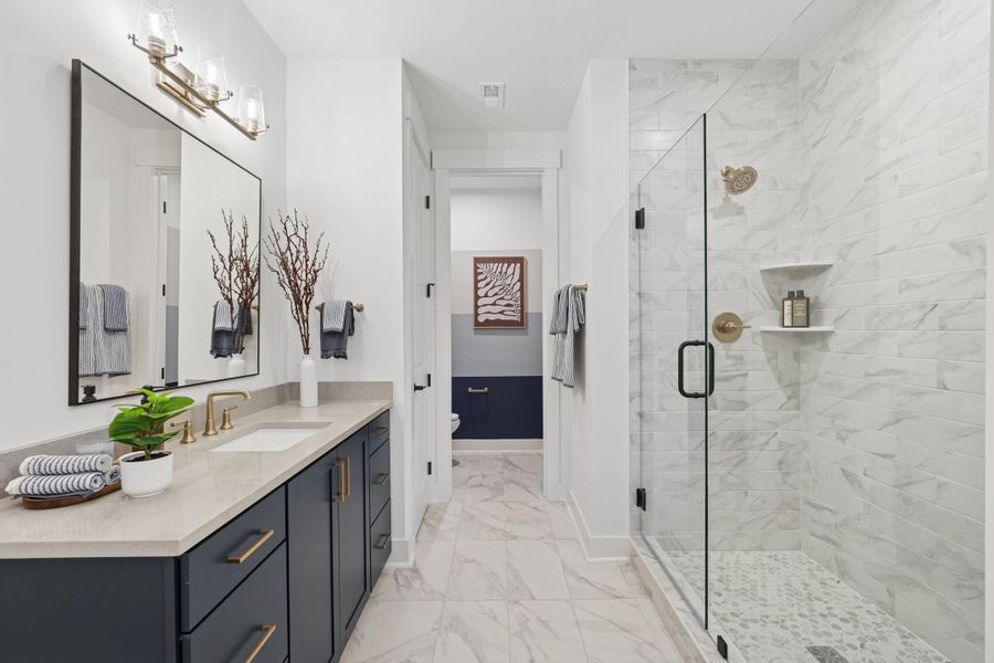 Representative furnished interior of a home built from the Ellis by Tri Pointe Homes in The Townes at Willow Park, Cary (Image 10).