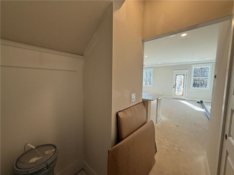 In-progress construction of a new home in The Towns at Auburn Station East, Auburn, GA (Image 12).