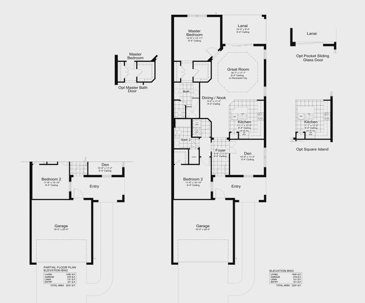 2D floor plan layout for the Tidewater 2 by Neal Communities in Windward, Sarasota, FL (Image 5). 2D floor plan layout for the Tidewater 2 by Neal Communities in Windward, Sarasota, FL (Image 5).