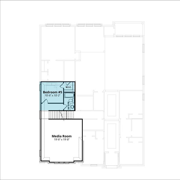 2D floor plan layout for the Richmond by John Houston Homes in Byrum Ranch, Maypearl, TX (Image 11).